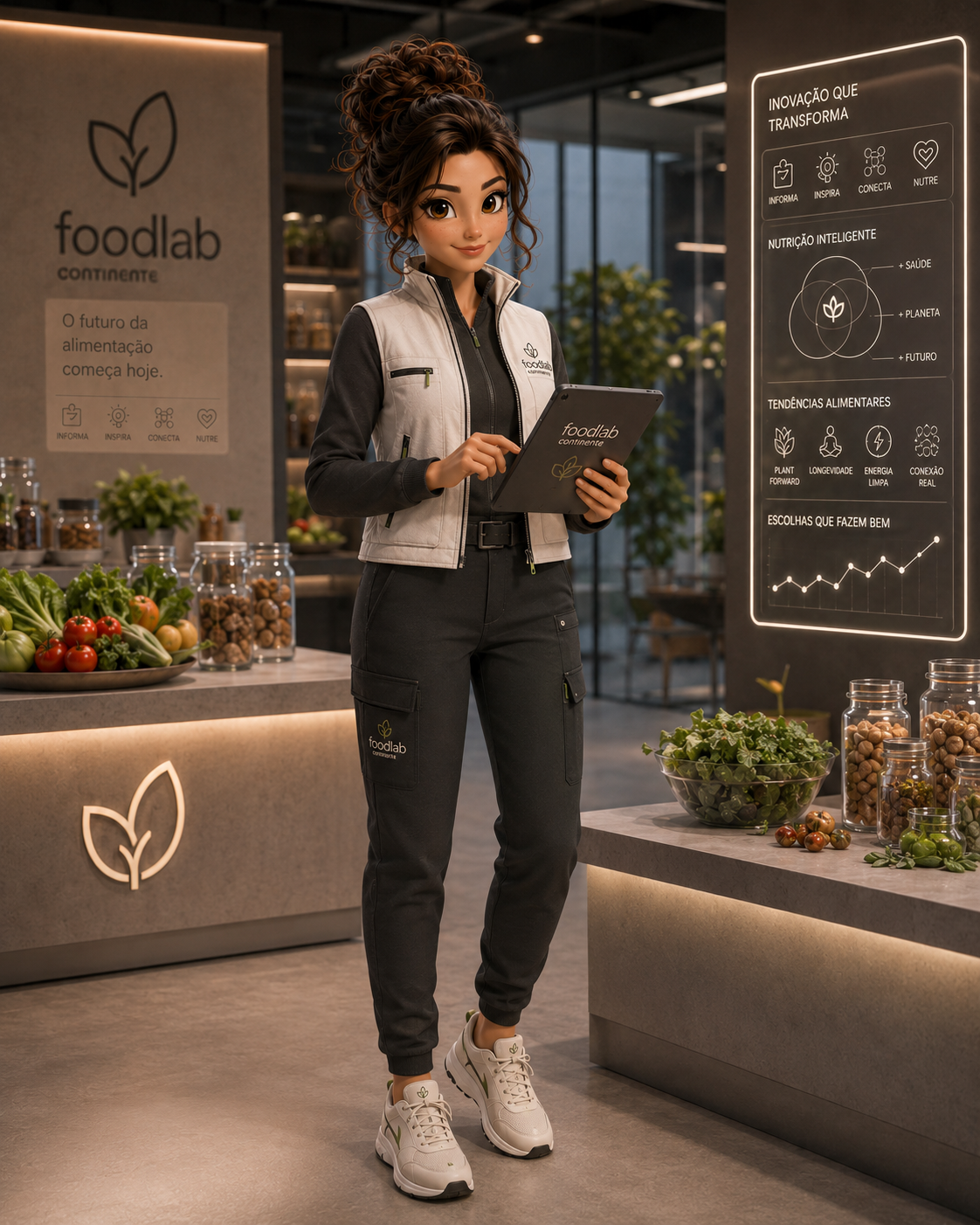 Pose institucional da nova mascote Food Lab
